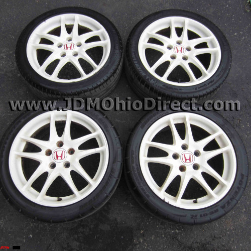 JDM DC5 Integra Type R White Wheels 5 Lug 5x114.3 